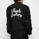 SCRIPT LOGO OPEN COLLAR SHIRTS (BLACK)