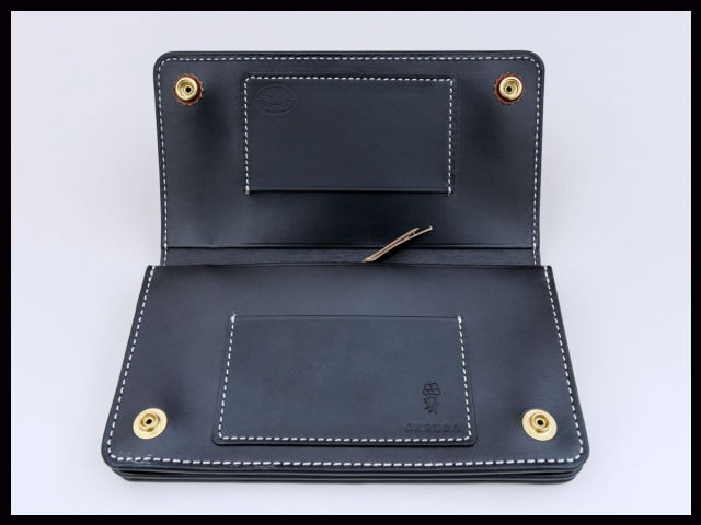 LEATHER WALLET��LONG��(BROWN)