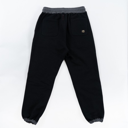 HEAVY WEIGHT PILLOVERBSWEAT "2TONE"(BLACK)