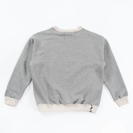 HEAVY WEIGHT PILLOVERBSWEAT "2TONE"(GRAY)