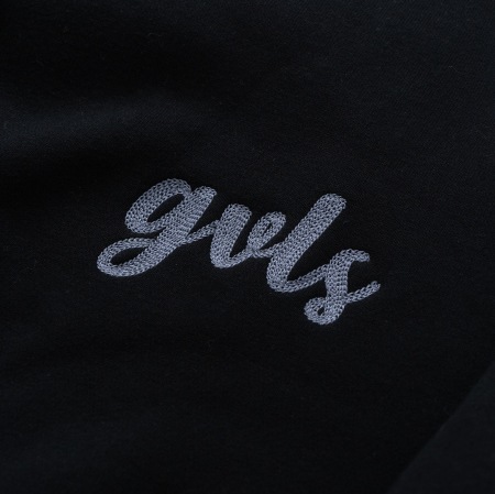 HEAVY WEIGHT PILLOVERBSWEAT "2TONE"(BLACK)