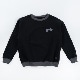 HEAVY WEIGHT PILLOVERBSWEAT "2TONE"(BLACK)