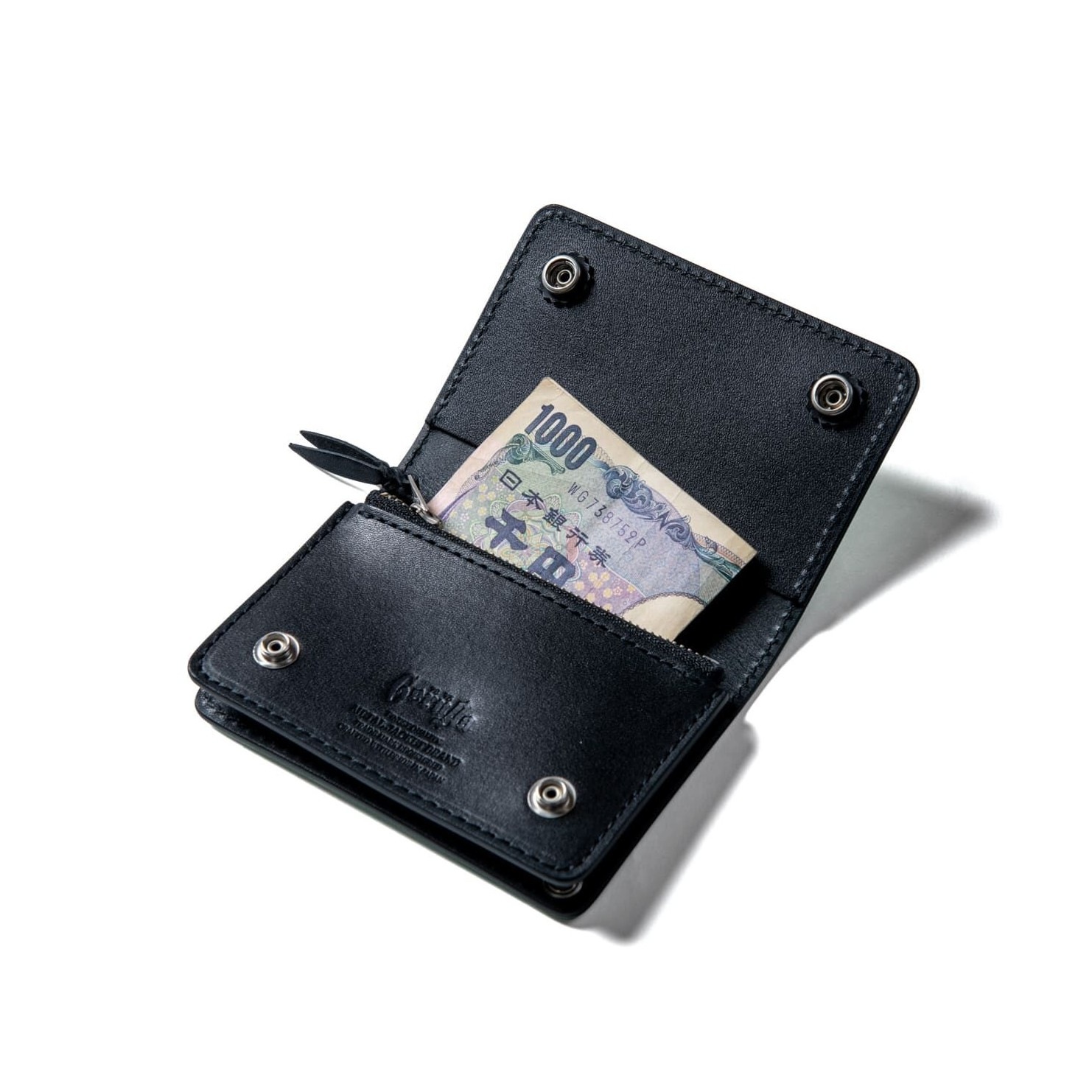 LEATHER SHORT WALLET (PEPPERMINT-GREEN)