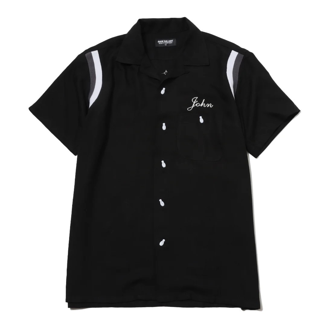 MELODY MAKERS BOWLING SHIRT (BLACK)
