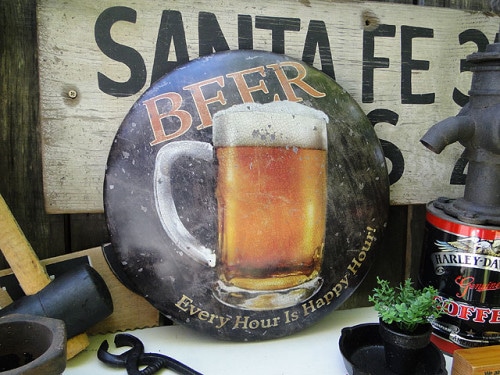 ビール　ボタンサイン|もはや店長すら迷子になるアメ雑ジャングル