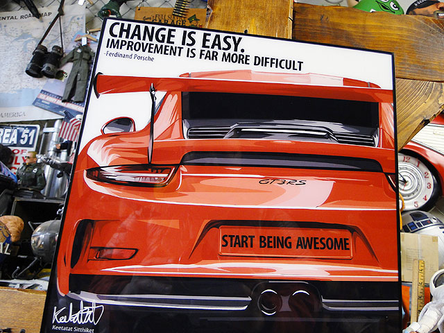 ポルシェ ポップアートフレーム （911 GT3/LAVA ORANGE） #440の