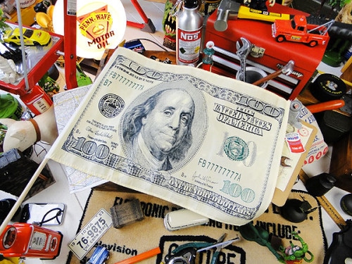 100ドル札　スティックフラッグ|フラッグ/旗/バナー/タペストリー|もはや店長すら迷子になるアメ雑ジャングル