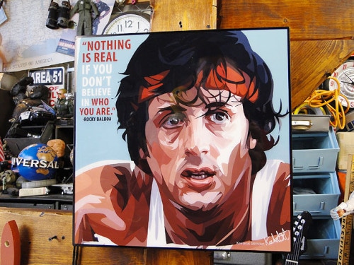 映画　ロッキー　シルベスター・スタローン　ポップアートフレーム　#156|ポップアートフレーム|もはや店長すら迷子になるアメ雑ジャングル
