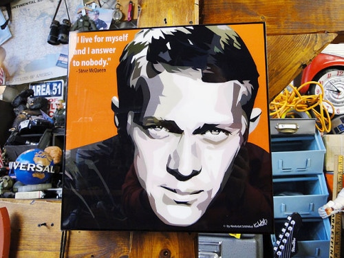 スティーブ・マックイーン　ポップアートフレーム　#011|ポップアートフレーム|もはや店長すら迷子になるアメ雑ジャングル