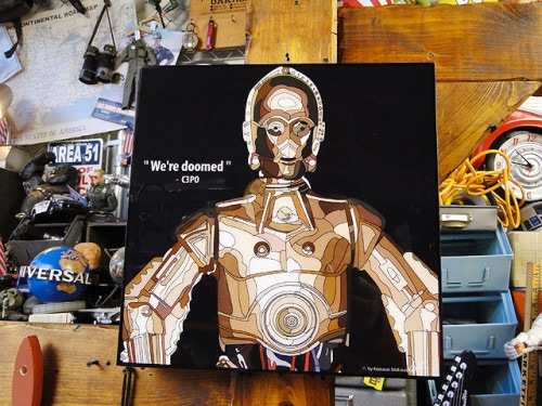 映画　スターウォーズ　ポップアートフレーム　（C-3PO）　#231|もはや店長すら迷子になるアメ雑ジャングル