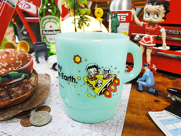 ベティ・ブープ プラスチック・ミルキーマグ （ブルー）の通販・販売 