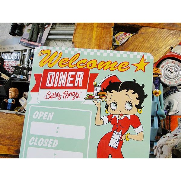 Betty Boop [ベティ ブープ] アローライト サイン ダイナー 看板