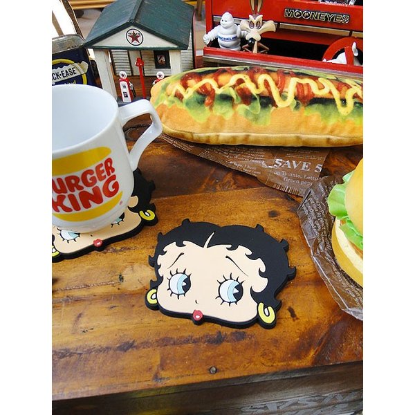 ベティちゃん【おまけつき】メラミンプレートラバーコースターセット ベティちゃん【おまけつき】メラミンプレートラバーコースター
