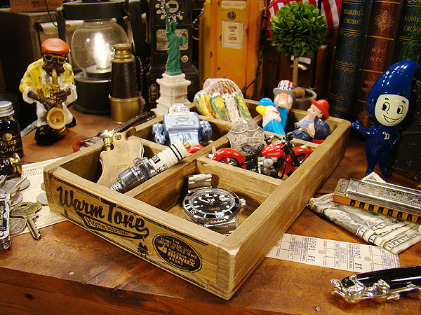 アンティーク　仕切り付　木箱　ウッドボックス　箱　アメリカ　ボトルホルダー　レア アンティーク仕切り付木箱ウッドボックス箱アメリカボトルホルダーレア