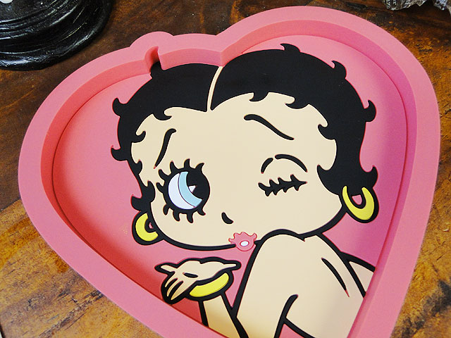 希少！ヴィンテージ ベティ・ブープ ハート型ライト 10球 ベティ・ブープ ラバートレイ （ピンク）の通販・販売 | アメリカ雑貨