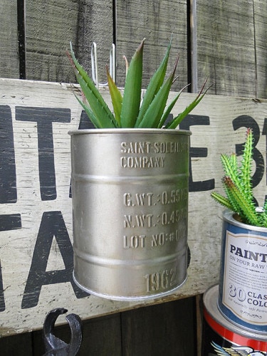 ハンギング　ドラム缶ポット　（Lサイズ）