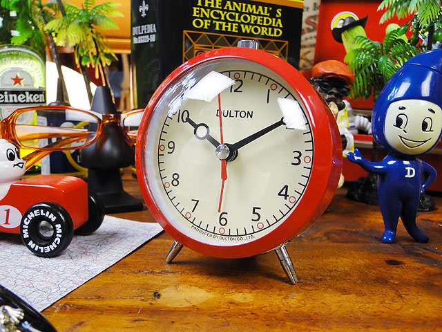 シドの目覚まし時計 ダルトン クォーツアラームクロック （レッド）の