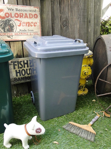 ミリタリートラッシュボックス ゴミ箱 60リットルサイズ （オリーブ