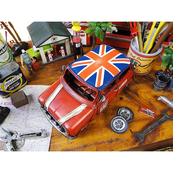 英国製 ミニクーパー MINI COOPER ブリキ看板 AA看板 英国ロード