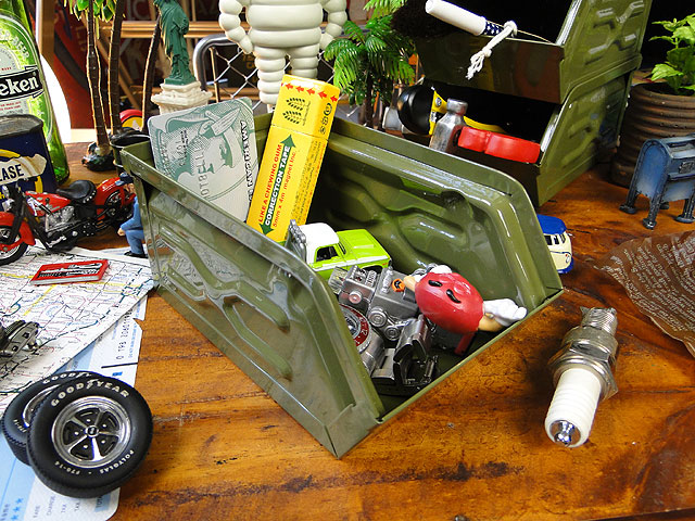 アメリカ製 コンテナボックス オリーブ 1962年】US製 ミリタリー