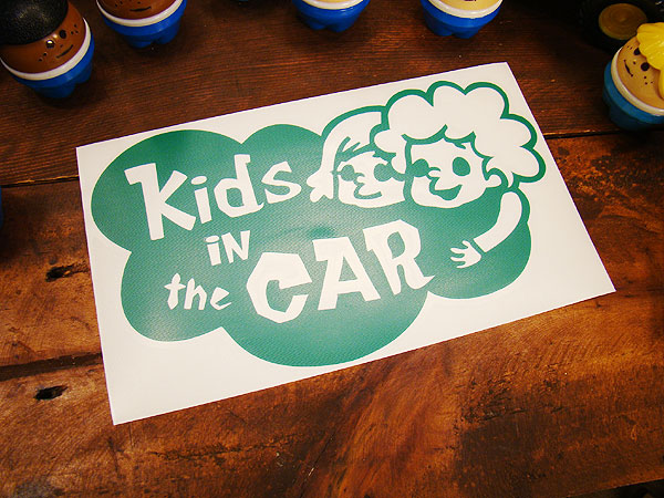 子供乗ってます」 アメリカンステッカー （グリーン） の通販・販売
