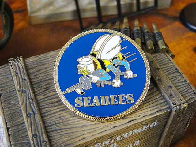 ミリタリーピンバッジ （U.S.ネイビー/シービーズ/Lサイズ）の通販