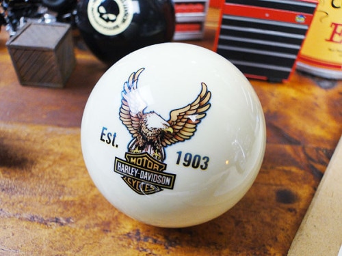 ハーレーダビッドソン　ビリヤードボール　（イーグル）|アメリカの象徴マーク！ハーレーダビッドソングッズ|男の秘密基地作りに！ガレージング雑貨