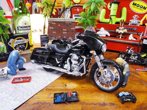 マイスト　2015年　ハーレーダビッドソン　ストリートグライド　ミニカー　1/12スケール|ハーレーダビッドソングッズ|男の秘密基地作りに！ガレージング雑貨