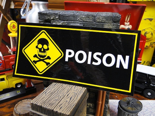 U.S.パブリックサインステッカー　（危険・毒）　|USAサインプレートステッカー|ステッカー