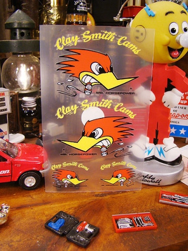 クレイスミス　抜きステッカー　（イエローロゴ＆テキスト）|ステッカー|男の秘密基地作りに！ガレージング雑貨