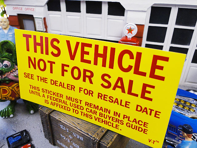 このクルマは売り物じゃありません」 ステッカーの通販・販売  