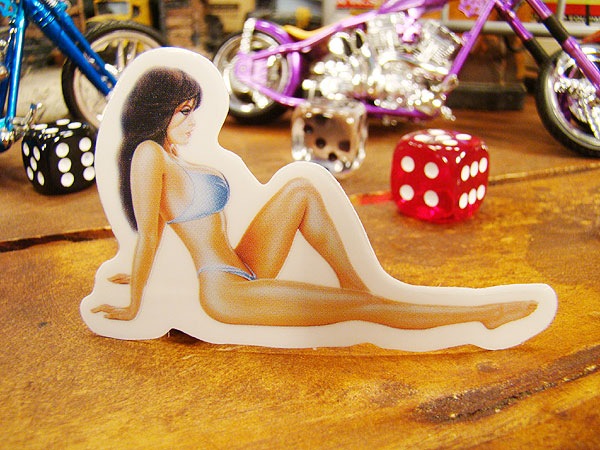 ピンナップガールステッカー NO.19ガール （Sサイズ）の通販・販売