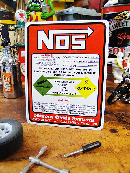 NOS ニトロボンベ ステッカーの通販・販売 | アメリカ雑貨のテーマ 