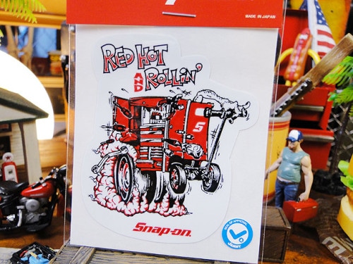 スナップオン　ステッカー　（レッドホット）|ステッカー|男の秘密基地作りに！ガレージング雑貨