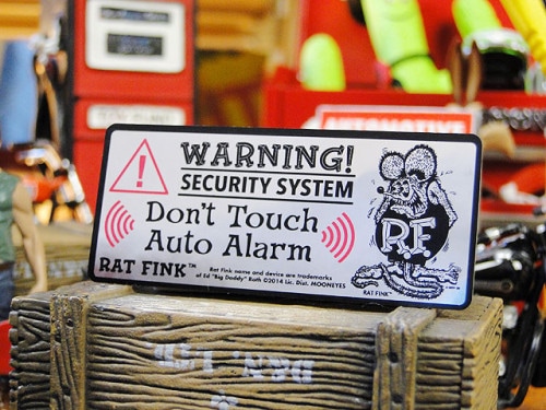 ラットフィンク　セキュリティステッカー|ステッカー|男の秘密基地作りに！ガレージング雑貨