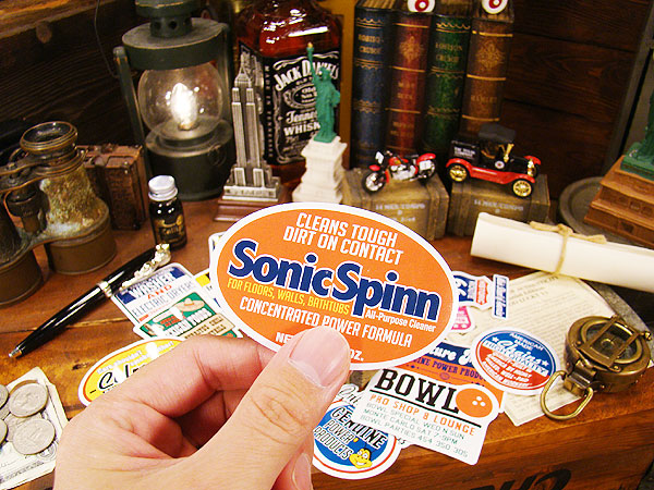 アメリカン アドバタイジング ステッカー Lサイズ （No.11/Sonic Spinn