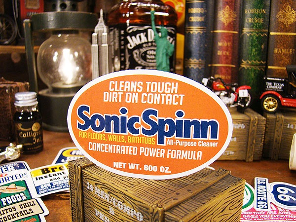 アメリカン アドバタイジング ステッカー Lサイズ （No.11/Sonic Spinn