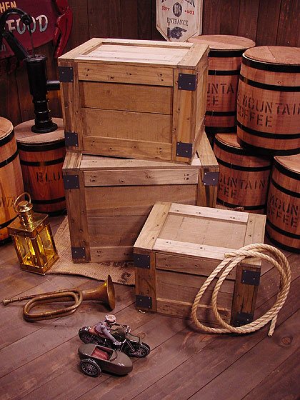 輸出用木箱 Aタイプ 茶 Lサイズの通販・販売 | アメリカ雑貨の