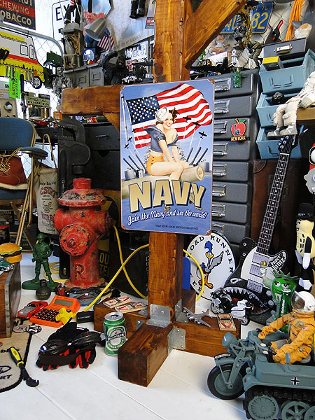 U.S.ヘヴィースチール製サイン U.S.ネイビー join the Navy and see 