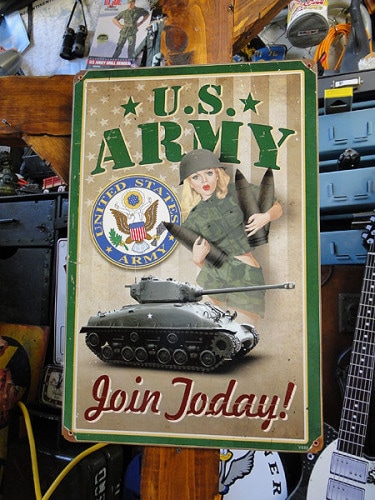 U.S.ヘヴィースチールサインU.S.アーミーJoinToday!|ミリタリー|ボクらの原点そして永遠！ブリキ看板
