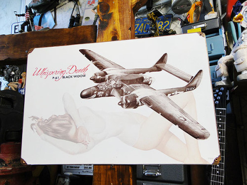 MILWAUKEE CHOPPERS 袖フレイム ピンナップガール