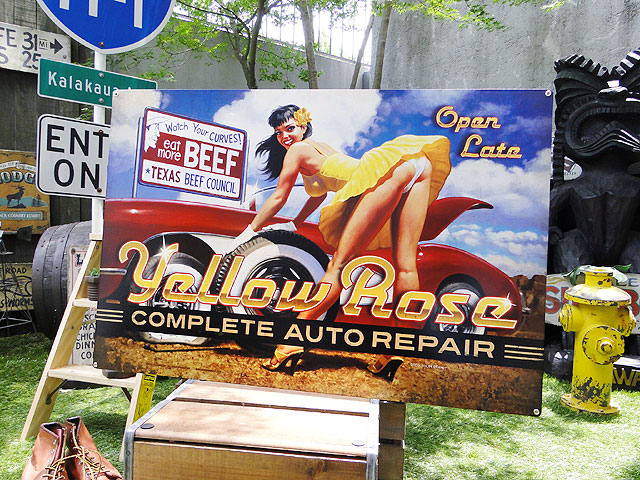 ドル誌 ピンナップ ポスター ド迫力！特大サイズ看板ピンナップガール イエローローズ U.S.ヘヴィー