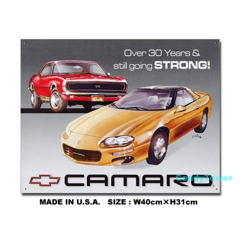 カマロ　-Camaro Tribute-　ブリキ看板