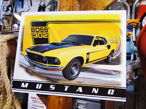 フォード 1969年 マスタング BOSS302 ブリキ看板の通販・販売