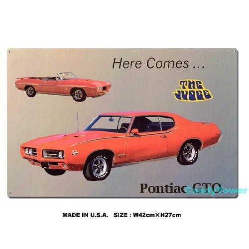 ポンティアック　GTO　ザ・ジャッジ　ブリキ看板
