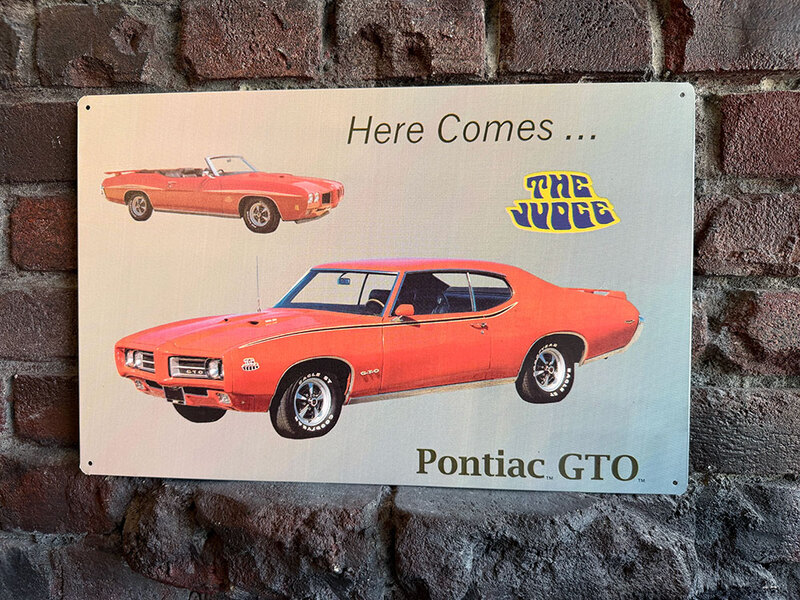 ポンティアック GTO ザ・ジャッジ ブリキ看板の通販・販売 | アメリカ
