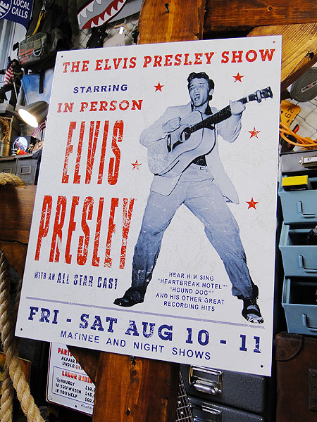 ELVIS ブリキ製看板