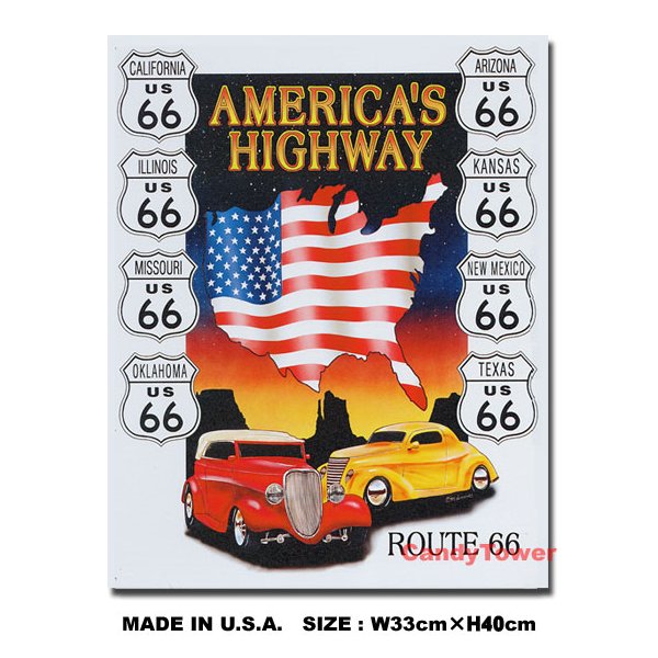 U.S. ROUTE66���������AMERICAN'S HIGH WAY���֥ꥭ����