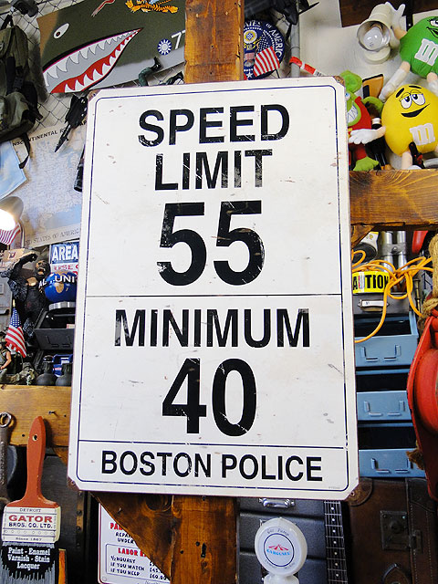 スピードリミット55マイル U.S.ヘヴィースチールサインの通販・販売