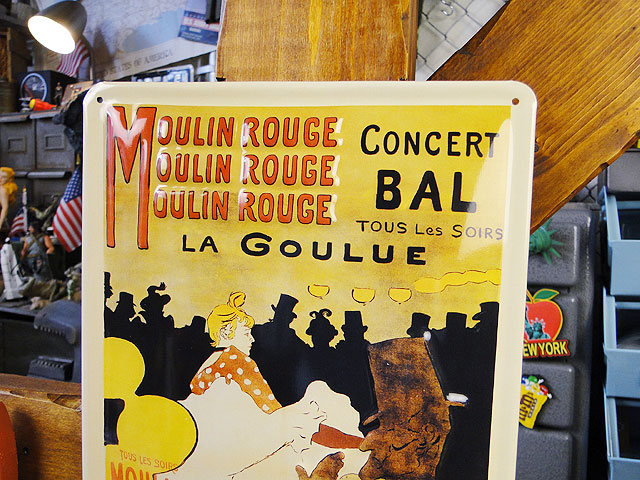 昔のアドバタイジング 3Dメタルサイン （ムーランルージュ）の通販